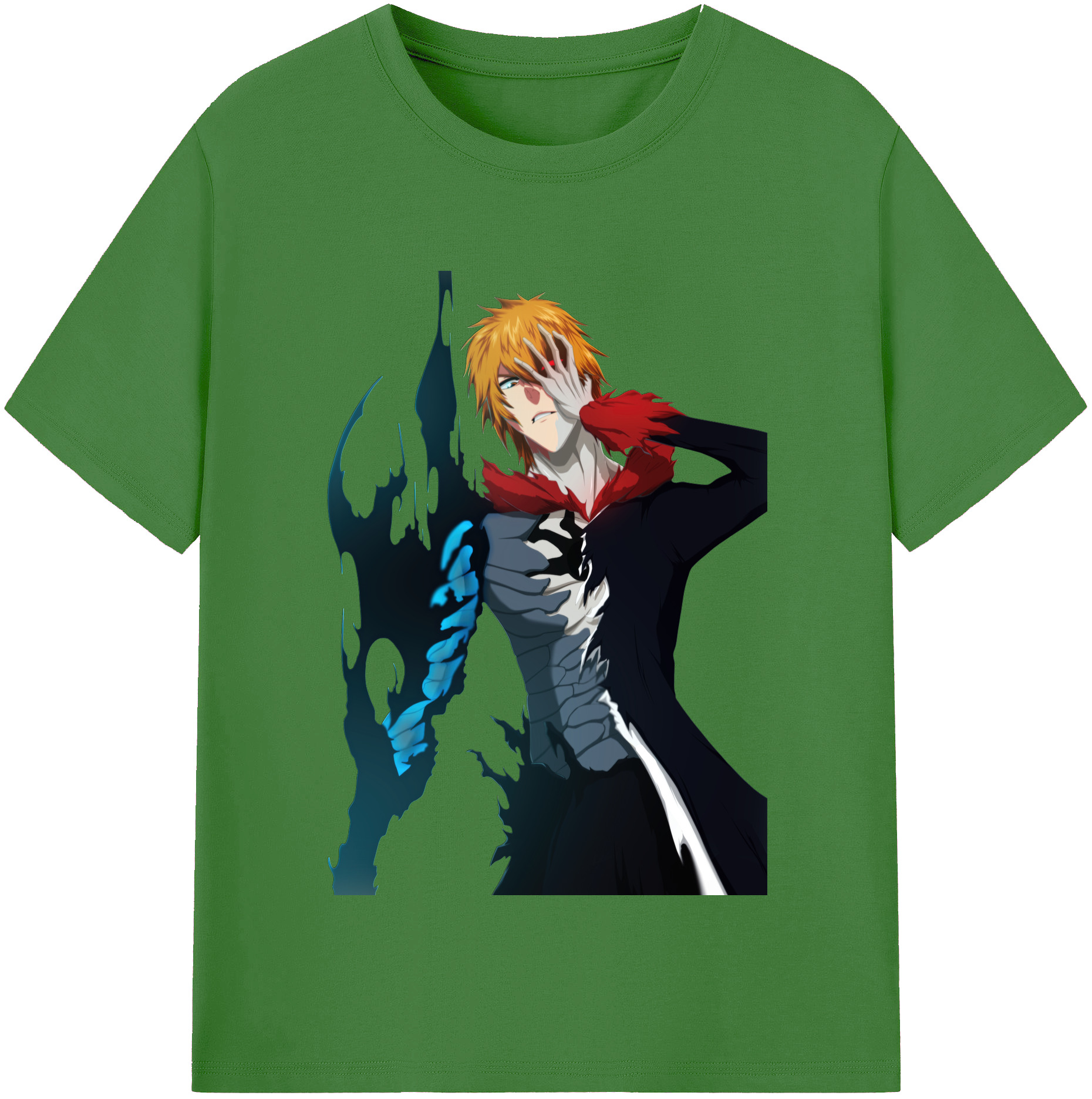 （画像用） ブリーチ 黒崎一護（くろさき いちご）BLEACH Kurosaki Ichigo レディースカジュアルプリントTシャツ（綿100％）